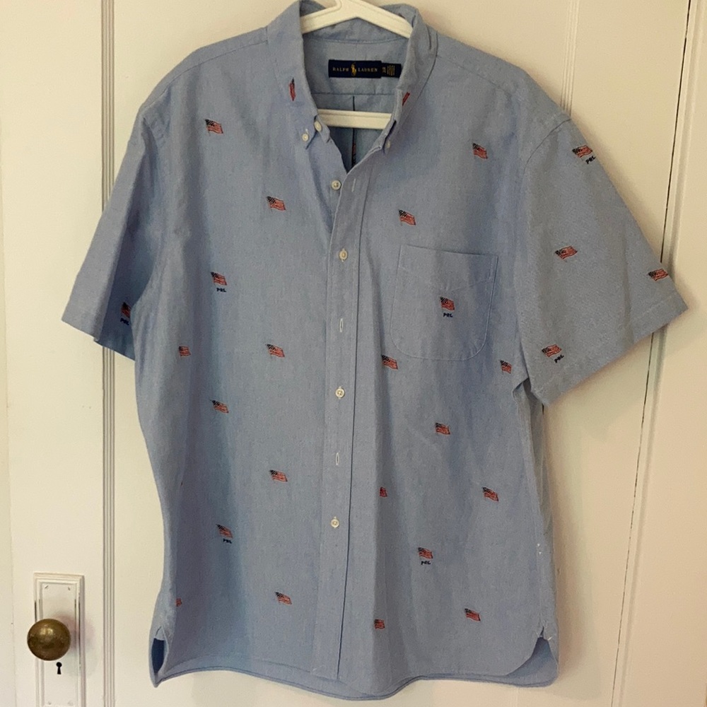 Ralph Lauren men’s short sleeved chambray shirt